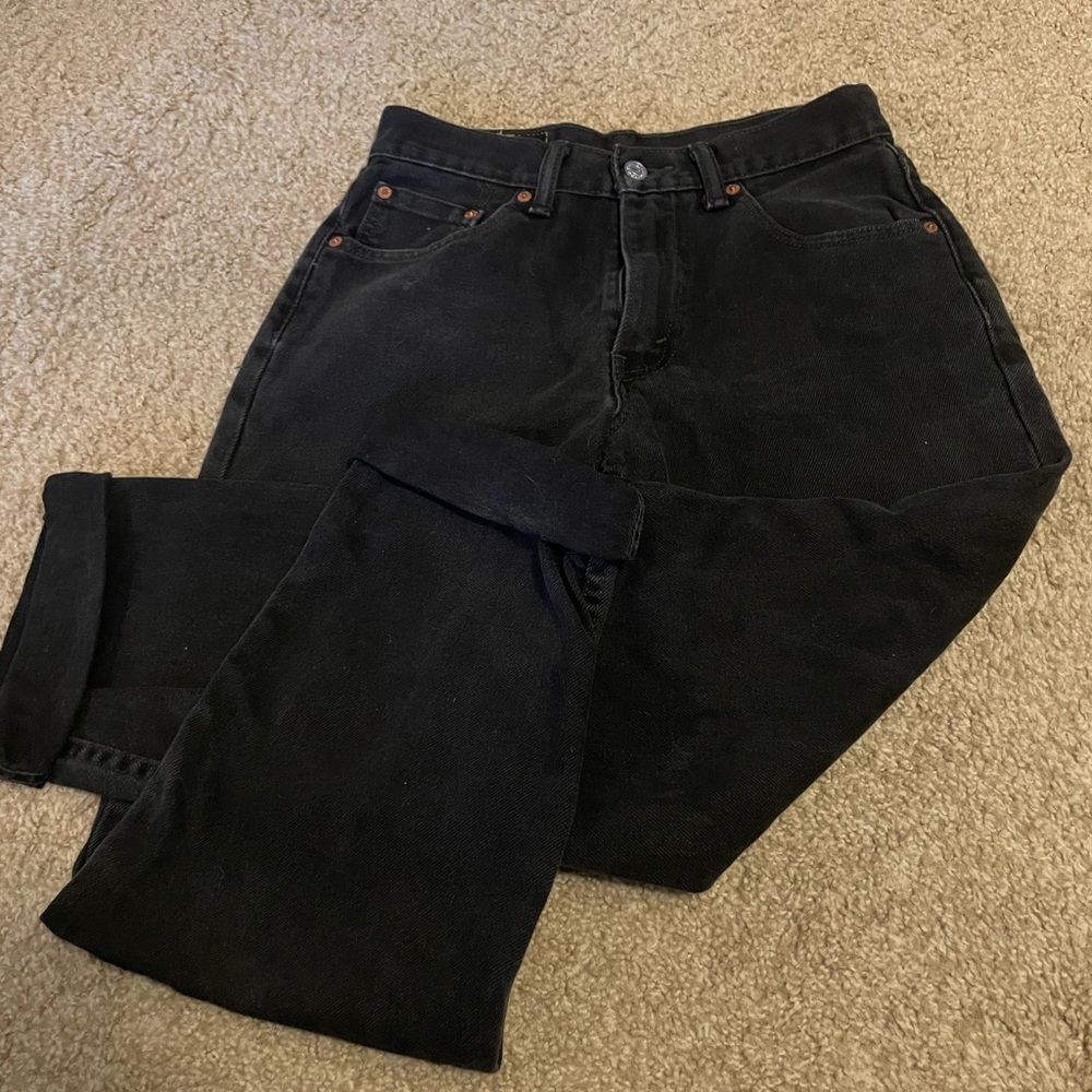 levi 550’s black mom style vintage